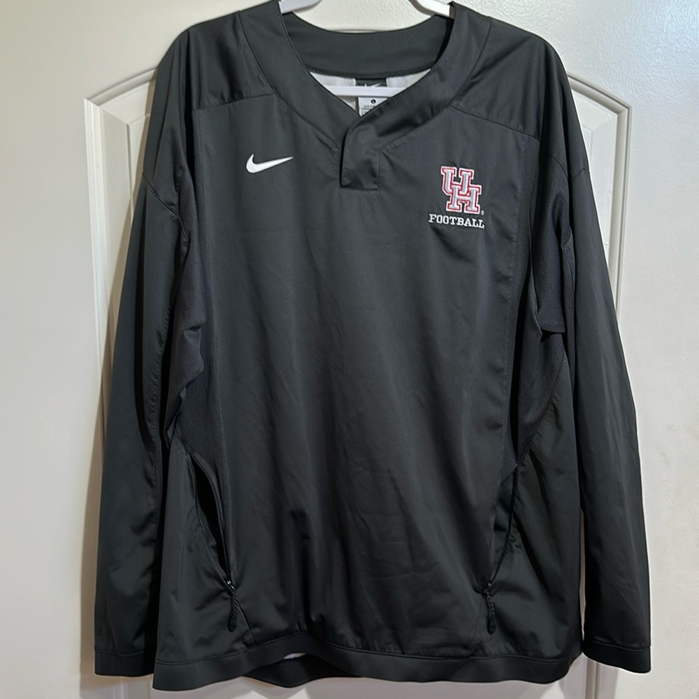 UH Football Staff Issued Nike Baseball Pullover
